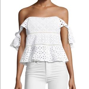 Rebecca Taylor Amora off the shoulder top